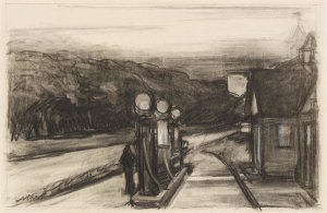 Edward Hopper - Study for Gas, 1940