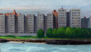 Edward Hopper - Apartment Houses, East River, c. 1930