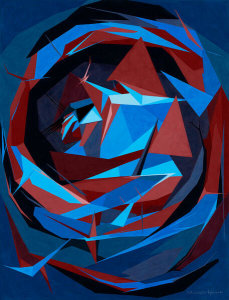 Oscar Howe - Retreat, 1968