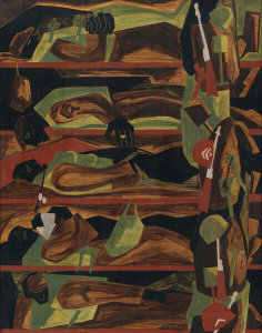 Jacob Lawrence - War Series: Shipping Out, 1947