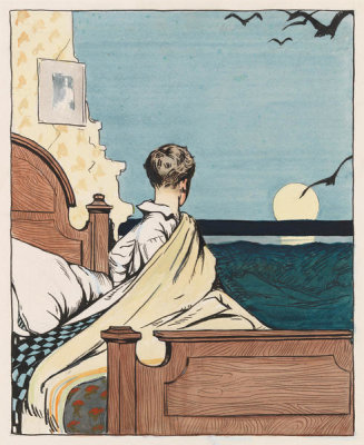 Edward Hopper - Boy and Moon, 1906-1907