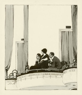 Edward Hopper - At the Theater, c. 1916–22