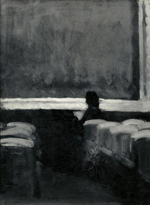 Edward Hopper - Solitary Figure in a Theater, 1902–04