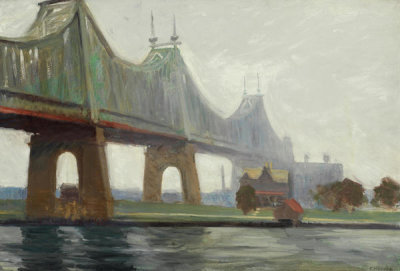 Edward Hopper - Queensborough Bridge, 1913