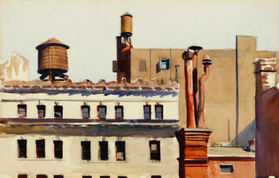 Edward Hopper - Rooftops, 1926