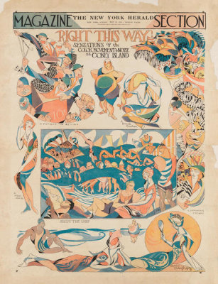 James Daugherty - Right This Way! Sensations of the Color, Movement, and Noise at Coney Island, 1914