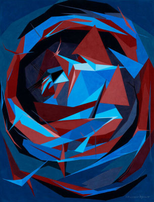 Oscar Howe - Retreat, 1968